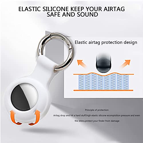 4 Pack Cases voor AirTags -Pet Loop Houder -Drop-Proof Viewfinder Cover -Zachte Siliconen Beschermhoes, Krasbestendig en… - Image 4