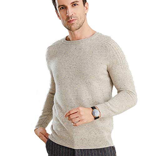 Pull col rond homme en cachemire idéal pour les journées fraîches d'hiver
