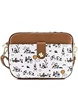 Loungefly Winnie the Pooh Winnie und Freunde Unisex Bolso bandolera multicolor lona, Color blanco.