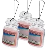 Yankee Candle Car Jar Ultimate, Pink Sands, 0.96 OZ (Pack of 3)