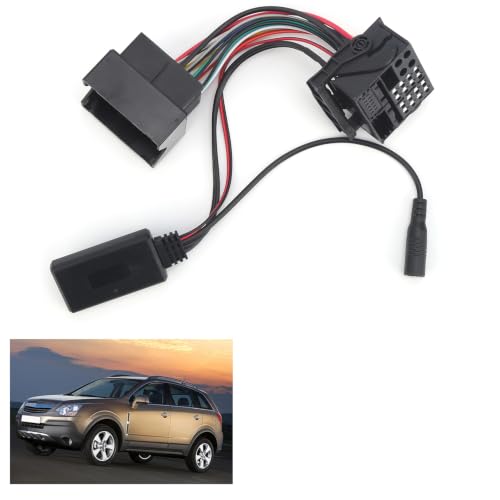 Akozon Bluetooth Adapter,Car Audio Music Adapter, Mikrofonadapter Auxiliary Audio Kabel Auto Mikrofon Adapter Kabel Bluetooth 5.0 AUX Adapter 59,1 Zoll Auto Auxiliary Audio Kabel für CD30 CDC40 CD70