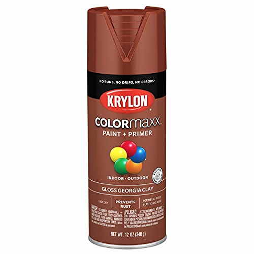 Krylon K05519007 COLORmaxx Spray Paint and Primer for Indoor/Outdoor