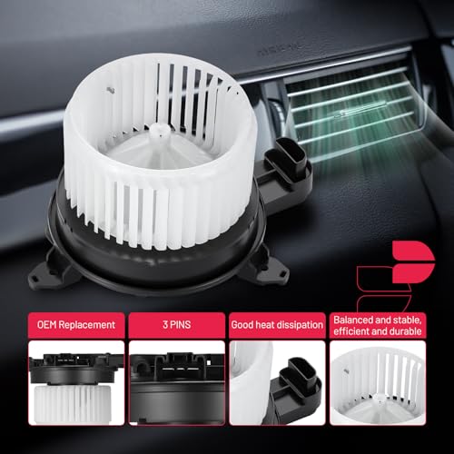 Image of BDFHYK AC Heater Blower Motor Fan 700313 Compatible with Lexus 2014-2015 ES300h RX350 RX450h,HVAC Blower Motor Assembly Replacement for 8710378030 8710378010 BM10132C