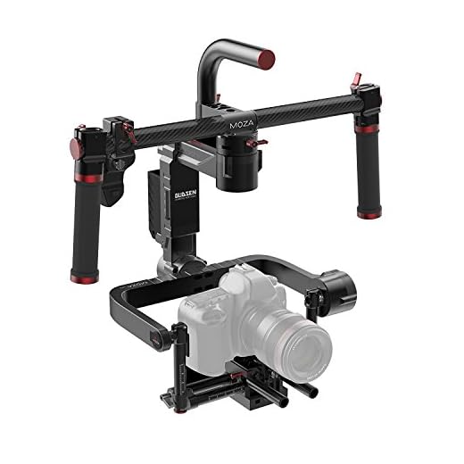 gudsen Moza Lite II Premium Kit motorizado de 3 Ejes Handheld Gimbal Estabilizador de la Cámara de Vídeo para Cámaras sin Espejo y Cámaras Réflex, Black Magic