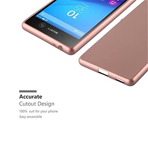 Cadorabo Case Compatible With Sony Xperia M5 In Metallic Gold - Shockproof And Scratch Resistant Tpu Silicone Cover - Ultra Slim Protective Gel Shell Bumper Back Skin #TOP2