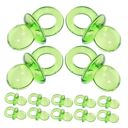 Hohopeti Baby Shower Decorations 200pcs Acrylic Mini Pacifiers Charming Baby Shower Favors Gender Neutral Decor for Boy/girl
