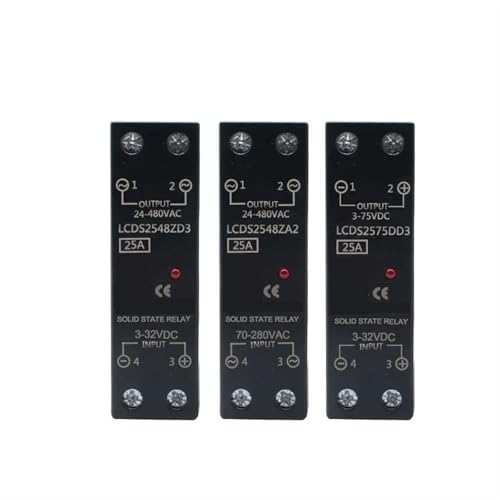 Relais semi-conducteur SSR monophasé rail DIN commutateur statique DC AC 10A avec radiateur