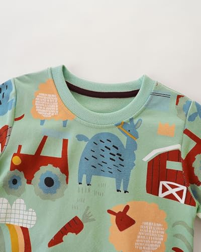 Image of Hongshilian Unisex Kids Cute Cartoon Cotton Sweater Shirt
