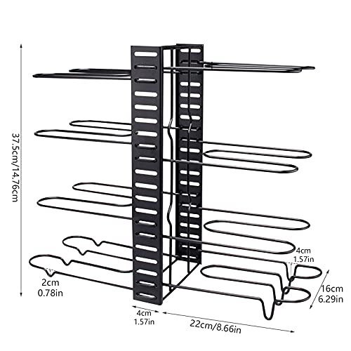WingFly Porta Padelle Salvaspazio, 8 Scomparti