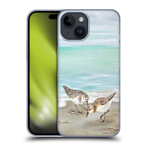 Head Case Designs Officially Licensed Lisa Sparling Surfside Dining Birds and Nature Hard Back Case Compatible with Apple iPhone 15