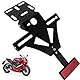 WDKXCN Kennzeichenhalter Motorrad (Ohne Beleuchtung), Einstellbare Kennzeichenhalterung Motorrad, Kennzeichenhalter Klappbar mit Den Meisten Gängigen Krad Modellen