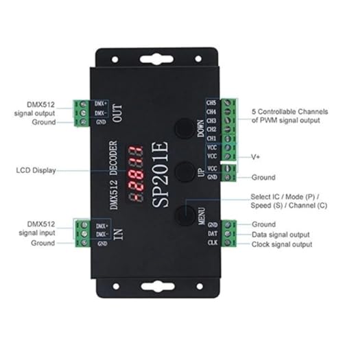 Décodeur DMX512 SPI SP201E RGB addressable 5 canaux PWM - 3