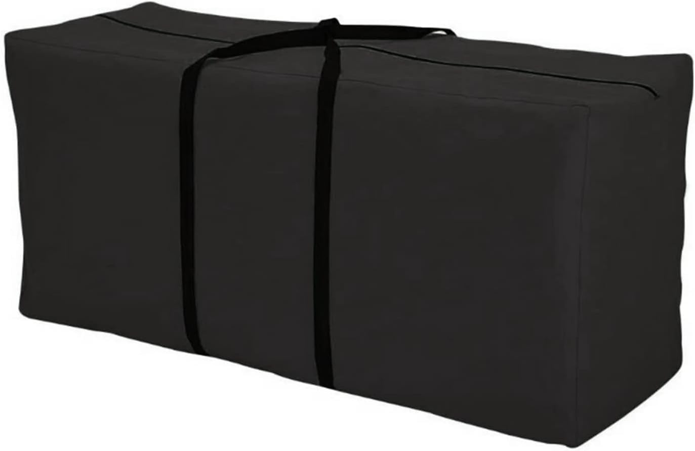 Sac de Rangement pour Meubles de Jardin, Tissu Oxford Imperméable Résistant aux UV Et Résistant aux Déchirures avec Poignée de Transport et Sac de Rangement Inclus (Noir, 173x76x51cm)