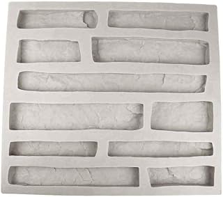 Veneer Stone Rubber Mold for Concrete or Plaster, Cliff Stone Flats, 22.75x20.5, Version 3, Recycled Material