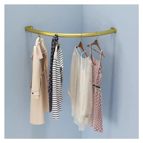 Porte-manteau d'angle mural acier inoxydable pour valoriser vos vêtements de magasin