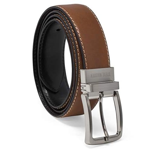Steve Madden Men’s Dress Casual Every Day Leather Belt
