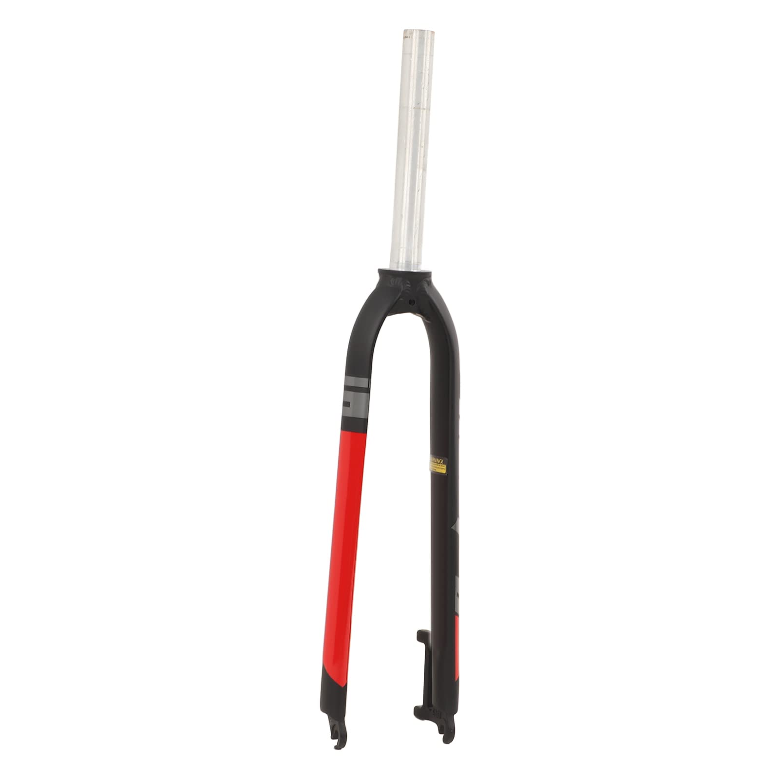 Rowerowy widelec rower górski sztywny widelec rowerowy widelec wysokiej wytrzymałości stop aluminium prosta rura pojedyncza tarcza hamulcowa 160 mm do 26w 27,5in 29 cali uniwersalny (czarny czerwony)