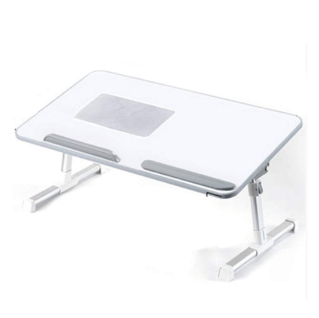 Tavolo da Campeggio Pieghevole Tavolo da tavola for laptop del tavolo pieghevole con gambe pieghevoli, vassoio for la colazione del letto di legno, scrivania del computer portatile della compressa del