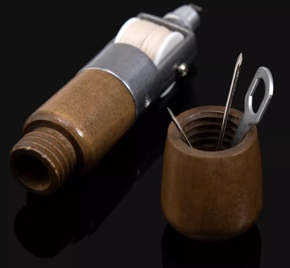 Leather Sewing Awl Repair Kit, Speedy Stitcher with 2 Needles Waxed Thread, Handheld Sewing Machine for Shoes Bags, Belts - Image 4