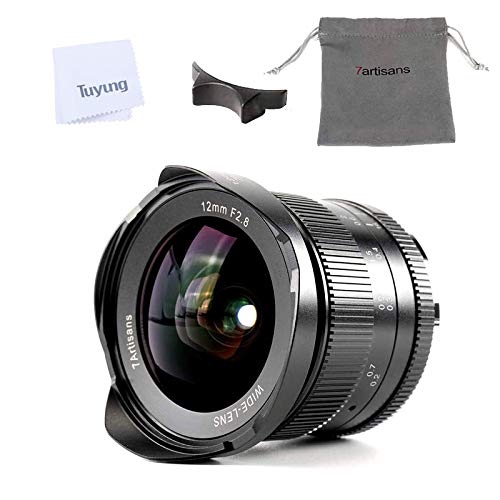 Up To 40% OFF 7artisans 12mm F2.8 Ultra Wide Angle Manual Focus Prime Lens, Compatible with Sony E-Mount APS-C A7 A7R A7S A6500 A6300 A6000 A6500 A6300 Mirrorless Cameras