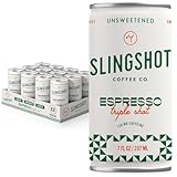 Chilled Espresso - Triple Shot Ready-to-Drink Coffee, 7oz Cans (12 Pack) | Organic Italian Espresso Blend with Silky Smooth Flavor, with Notes of Caramel, Baking Spice & Dark Fruit