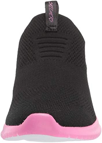 Skechers Kids Girls Ultra Flex - Sherbet Step Sneaker, Black/Multi, 2 | Image 1