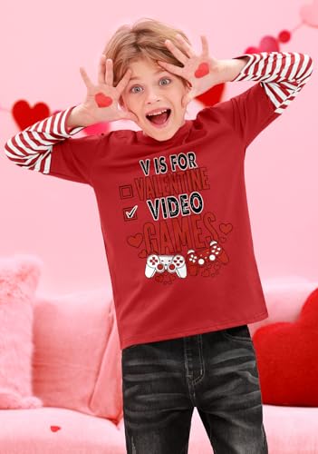 Image of BesserBay Valentines Day Unisex Kids Long Sleeve Top 2-14 Years
