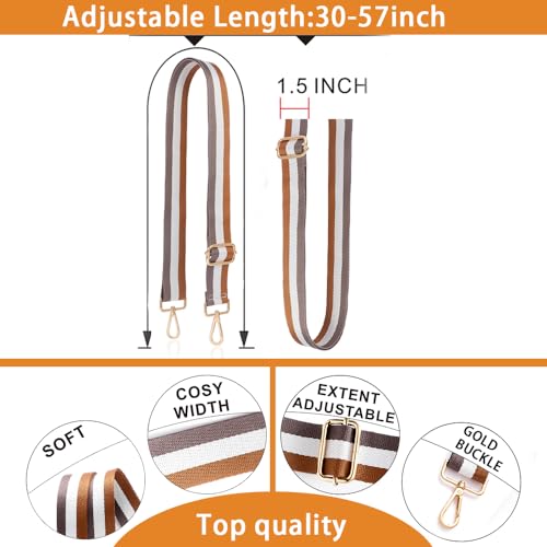 Image of S-Jacorry Purse Strap Replacement Crossbody Wide Shoulder Strap Adjustable Canvas Straps Handbag Strap Replacement Belts
