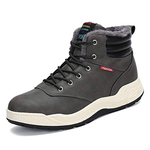 DANNTO Herren Schneestiefel Warm Gefütterte Winterstiefel...