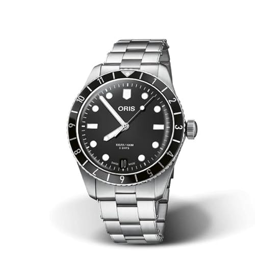 国内正規品 ORIS オリス ダイバーズ65 12H キャリバー400 40mm Divers Sixty Five メンズ 腕時計 ウォッチ 自動巻き ダイバーズ ステンレススティールブレスレット ブラック文字盤 黒 01 400 7772 4054-0