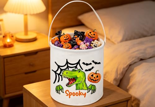 Image of Dinosaur Basket Halloween Storage Bins (Halloween Dinosaurs)