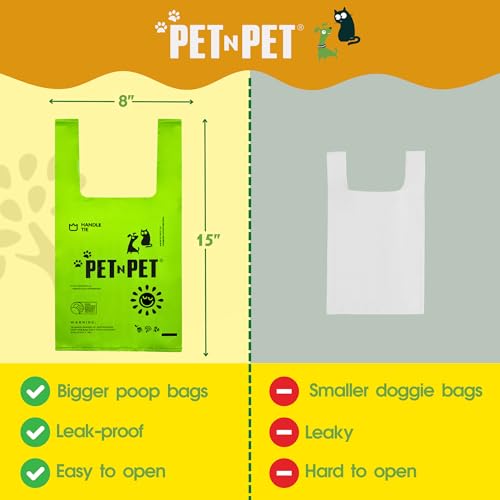 PET-N-PET-200-Counts-Unscented-Dog-Poop-Bags-with-Tie-Handles-38-Plant-Based-62-PE-Poop-Bags-for-Dogs-Extra-Thick-Doggie-Poop-Bags-Dog-Waste-Bags-Cat-Litter-Bags-Cat-Poop-Bags