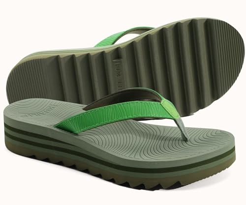 Image of KuaiLu Women's Arch Support Platform Flip Flop Sandals