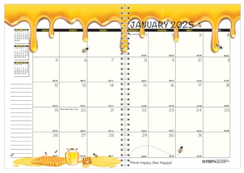 House of Doolittle Calendario mensual 2025, panal, 7 x 10 pulgadas, enero a diciembre (HOD26602-25)