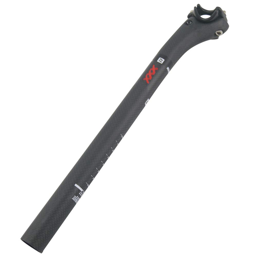 Tige De Selle Carbone 27.2mm Pour Vélo De Route - Déport 0 Ou 25mm, Longueur Réglable