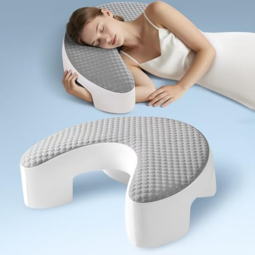 Baigee Side Sleeper Pillow with Arm Hole, 17