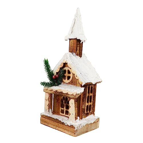 RORPOIR 1pc Christmas House Ornament Xmas Decor for Bedroom Living Room Holiday Celebrations Festive Adornment Battery Charming Wonderland Accent