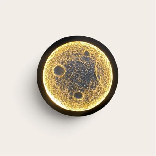 Image of PrimeAura Moon Wall Art with LED Warm Light