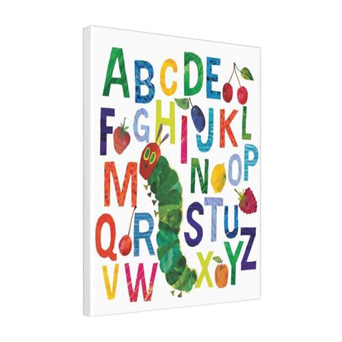 アートパネル はらぺこあおむし 絵本 キャンバス 絵画 40cm×50cm アートフレーム アートポスター ファブリックパネル おしゃれ 玄関 寝室 お風呂 リビングルーム ホーム装飾 開運 北欧 インテリア 部屋飾り 額入り木枠付きの完成品