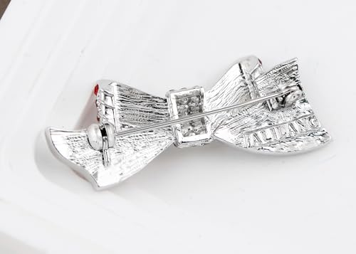 Image of Alilang American Flag USA Sparkly Crystal Rhinestone 4th of July Patriotic Pin Brooch