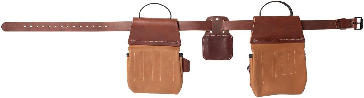 Review Discount Weaver Tool Gear Super Trimmer Tool Belt - Heavy-Duty, Durable, and Construction Grade - Designed for Trimmers by Trimmers - Made in the USA for Lasting Quality (Small/Medium, Brown Leather)