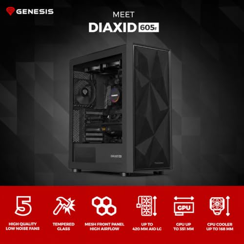 Gabinete Natec NPC-2046 Half Tower ATX - Negro miniatura 2