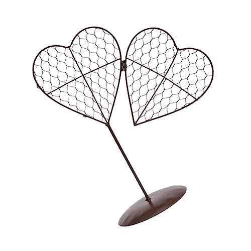 MOTHNUR Maceta Suculenta De Corazón Afuera Soportes Aire Cajas Planta Mimbre Colgante Helecho Luces Soltero Decoración Interior Barandilla Suculento Linda Olla Hierro Forjado