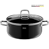 Inhalt: 1x Bratentopf mit Deckel 24 cm (Volumen 4,4l, Höhe 10,5 cm) - optimal für Herdplatten mit Ø 22 cm - Artikelnummer: 2101304494