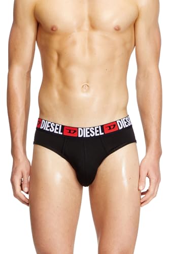 Diesel Umbr-andrethreepack Cierre, Negro, S (Pack de 3) para Hombre