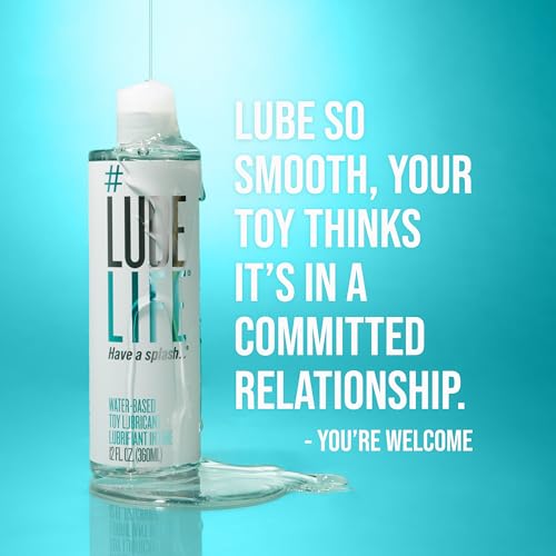 Image of LUBELIFE Water Based Toy Lube, Personal Lubricant, Safe for Toys 12 fl oz | Toy-safe water-based glide, non-staining, condom compatible, generous value size, long-lasting slick feel, easy water cleanup