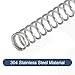 uxcell 50Pcs 304 Stainless Steel Compression Springs, 0.7mm x 5mm x 50mm Small & Tiny Pen Spring for Home Repair & DIY, Workshop & Industrial Use, (Silver Tone)