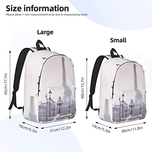 Sac à dos de voyage motif musique et Tour Eiffel le cadeau idéal pour la rentrée scolaire - 4