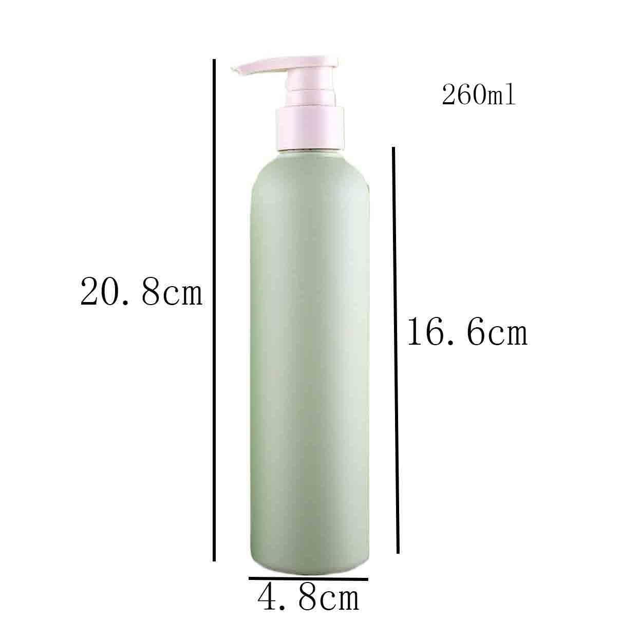 Dispensador de Ducha, dispensador de jabón, Bomba dispensadora de plástico, para hogar/Hotel/baño, Verde, dispensador de loción de 260 ml/400 ml (Mediano)