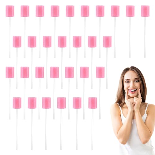 Oral Mouth Swabs Sponges,30 PCS Mouth Sponges on Stick for Hydration,Oral Care Sponge Swab Disposable,Mouth Swabs for End of Life Care Dental Care Kit Foam Swab Sticks for Oral Care (Pink) Oral Mouth Swabs Sponges,30 PCS Mouth Sponges on Stick for Hydration,Oral Care Sponge Swab Disposable,Mouth Swabs for End of Life Care Dental Care Kit Foam Swab Sticks for Oral Care (Pink)